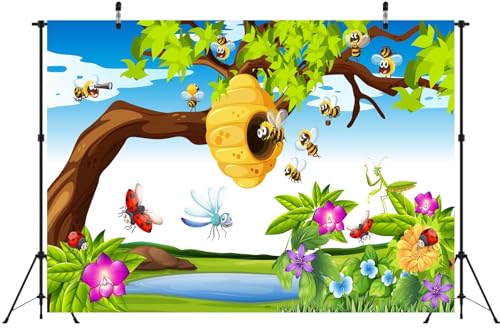 Arrière-plan baptême bébé et décor tissu jardin printanier pour studio