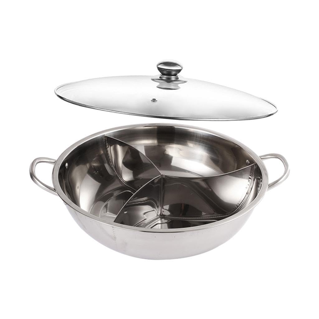 LOVIVER Shabu Shabu en Acier Inoxydable, de Table, Canard Mandarin, ustensiles de Cuisine Japonais, ustensiles de Cuisine pour fête, Voyage en, 33.2 cm