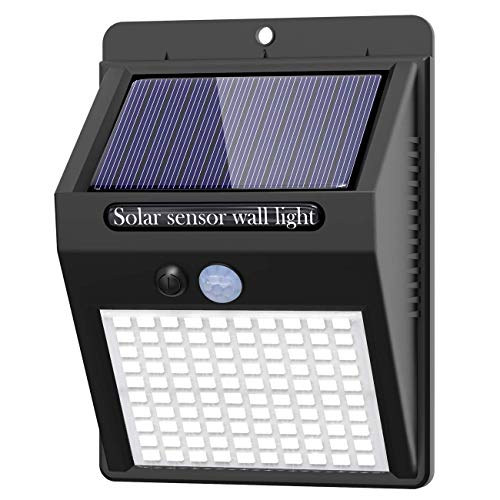 1 Pack Solar Motion Lights Outdoor, 3 Modes/100LED Solar Security Lights Wireless IP65 Waterproof Solar Motion Sensor Lights Solar Wall Lights Outdoor Lights for Front Door, Backyard, Garage, Deckâ€¦