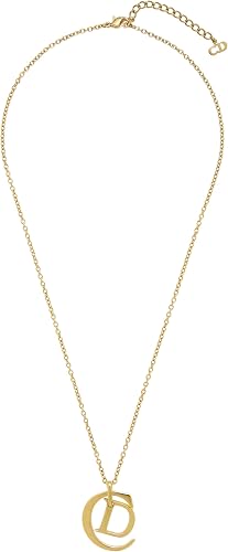 Christian Dior, Pre-loved Gold 'CD' Necklace, Gold