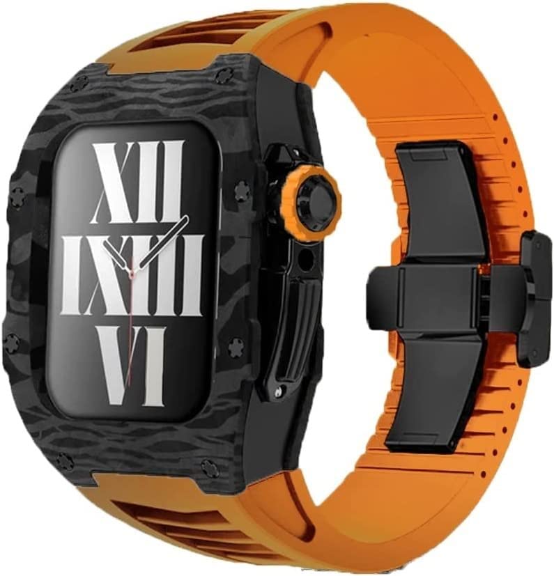 Kit bracelet de montre en caoutchouc fluoré et titane iWatch 41mm 40mm