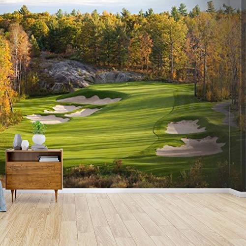 Fall Golf Scenic Canvas Mural