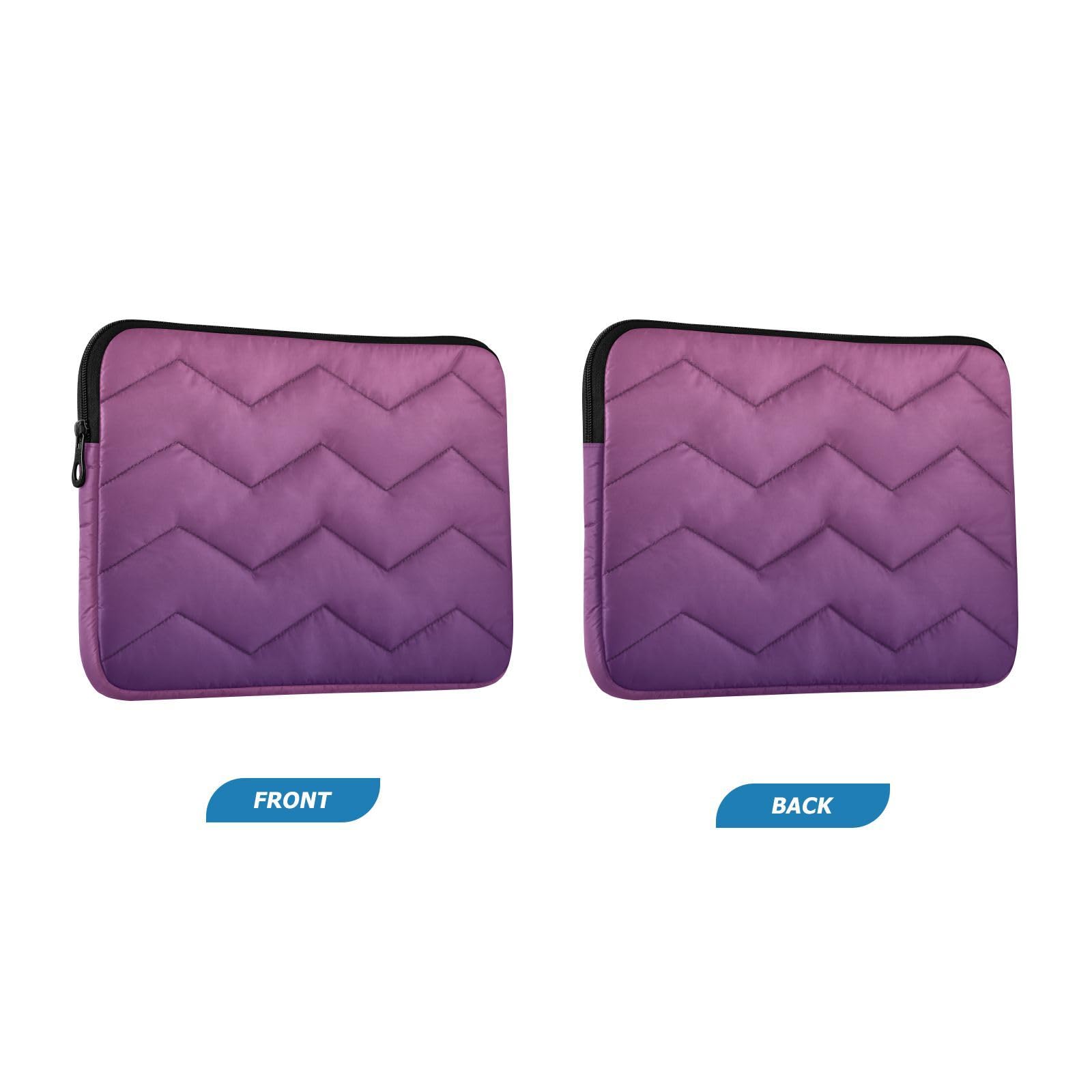 Purple Black Gradient Laptop Sleeve for 13-13.3 IN Water Resistant Portable Laptop Sleeve Bag Carrying Sleeve Bags for Women Travel Airport
