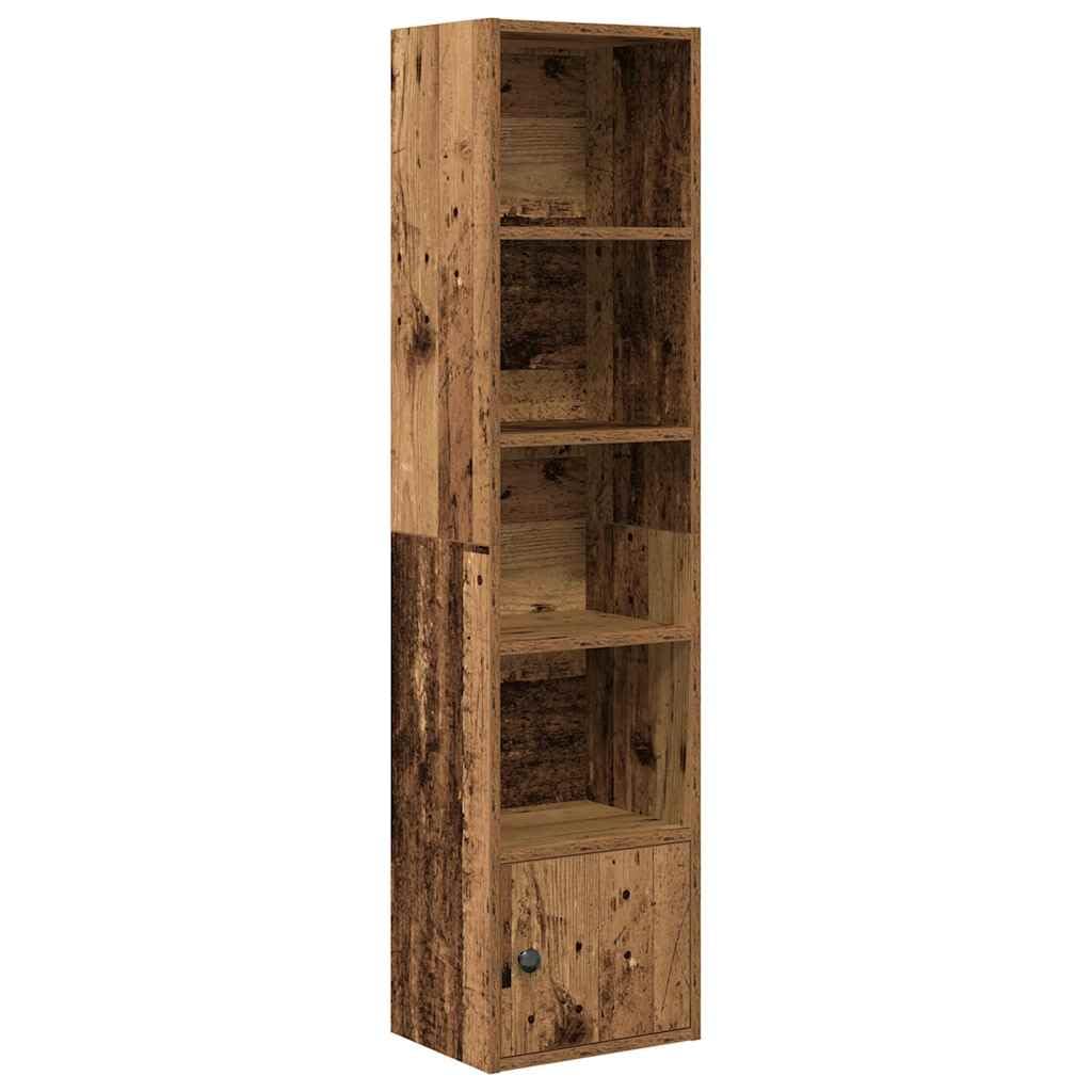 vidaXL Bookcase Old Wood 31x24x127 cm Engineered Wood, bookshelf, book case, book rack, storage cabinet, book shelf, storage rack, storage shelf