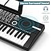 61 keys keyboard piano, Electronic Digital Piano with Built-In Speaker Microphone, Sheet Stand and Power Supply, Portable piano Keyboard Gift Teaching for Beginners/b2