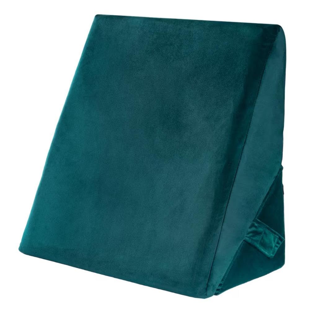 Wakefit Wedge Cushion | 1 Year Warranty | Back Support Pillow for Bed, Memory Foam Leg Pillow for Sitting, Acid Reflux & Sleeping | Green