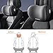 Sothuba Car Lumbar Support Pillow and Car Neck Pillow Kit, Ergonomic Car Seat Headrest & Lumbar Cushion with Adjustable Strap for Neck Back Pain Relief, for Office Chair/Truck/Wheelchair (Coffee)