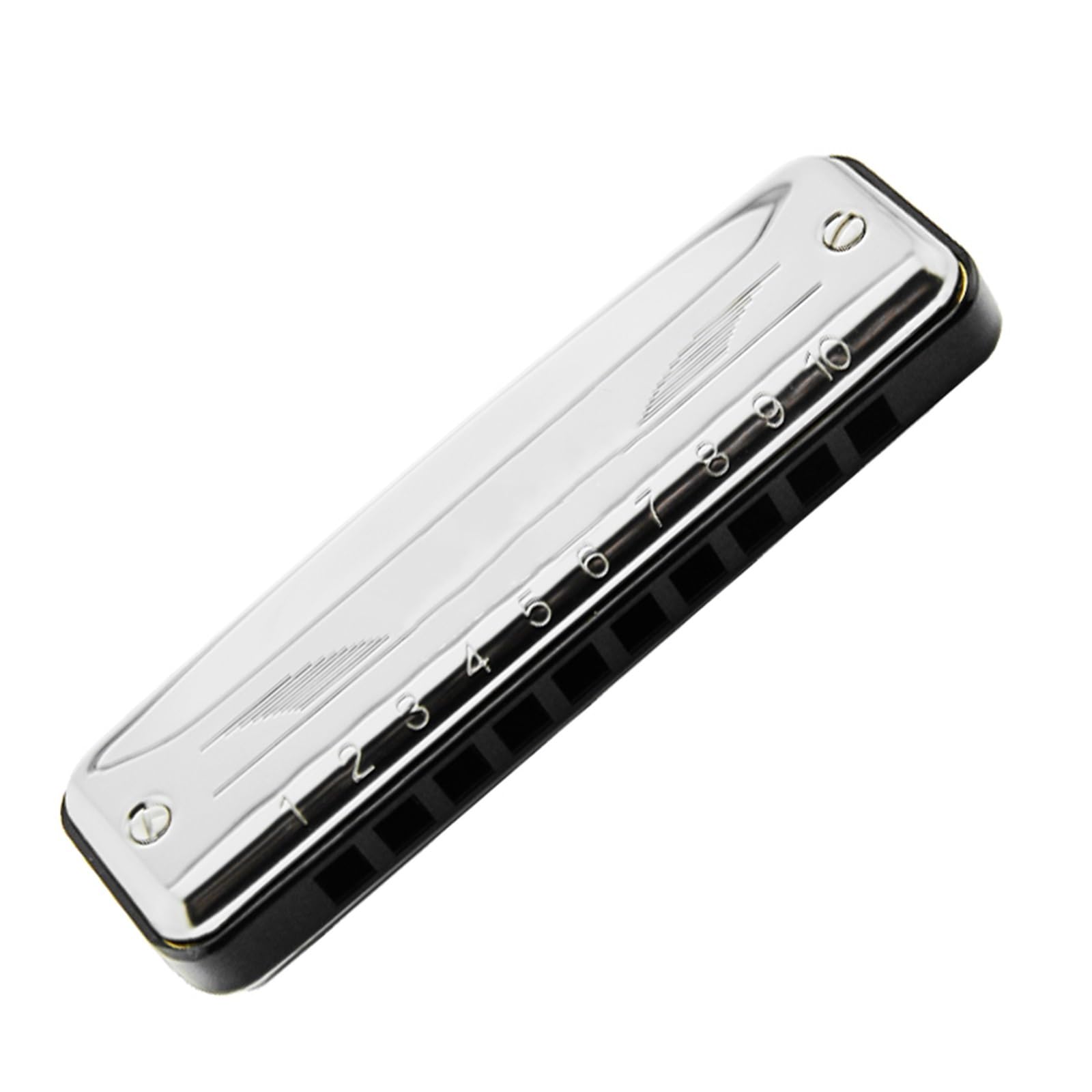 Principianti E Adulti Che Suonano L'armonica A Dieci Fori In Tonalità Di Do Argento O Blu Armonica(Silver)