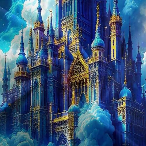 Housse de couette Château 3D fermeture éclair cachée literie single