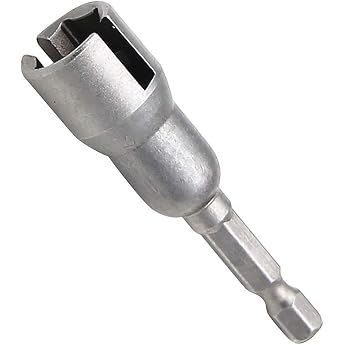2pcs Wing Nut Screwdriver Wing Nut Drill Bit Socket Wrench Tool 1/4 Hex Shank Slotted Wing Nuts Drill Bit for Panel Nuts Screws Eye C Hook Bolt