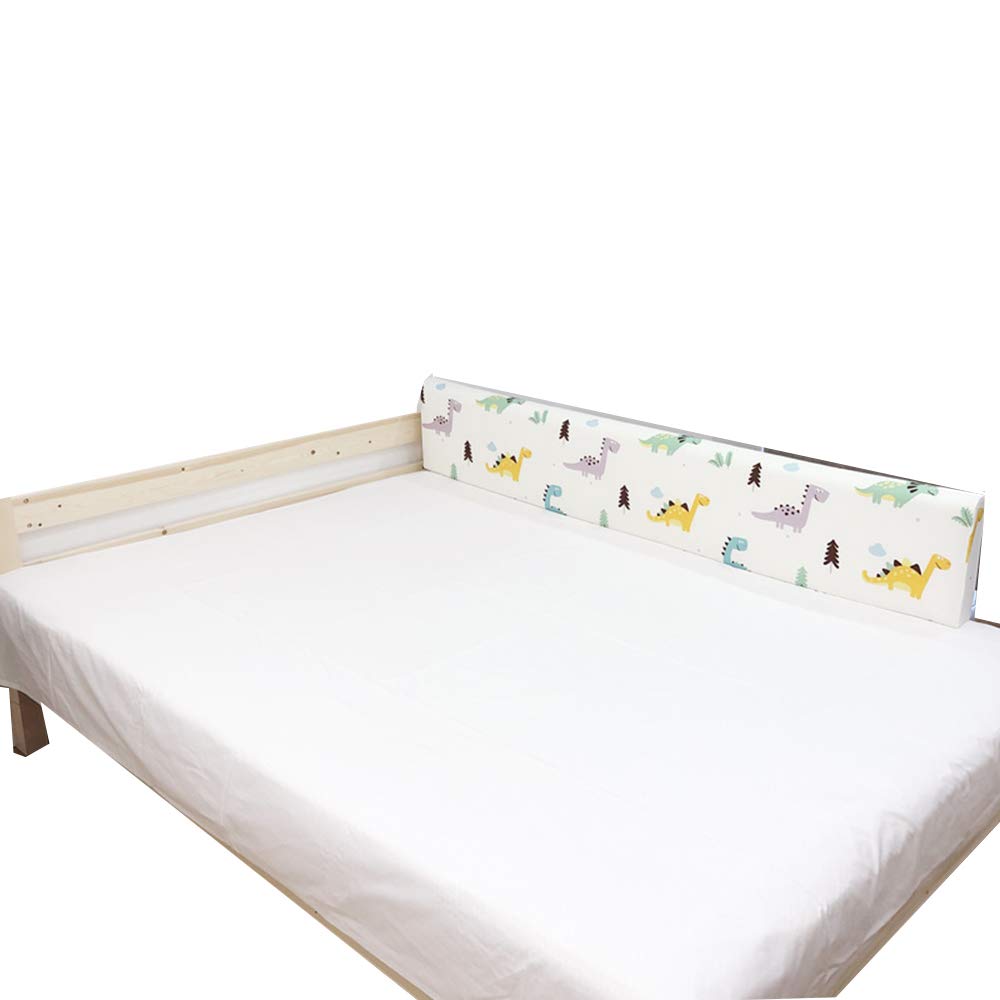 Paracolpi per sponda del Letto, sponda del Letto Lavabile anticaduta in Memory Foam per sponda del Letto, Morbida per Bambini, Beige, 150 cm * 30 cm