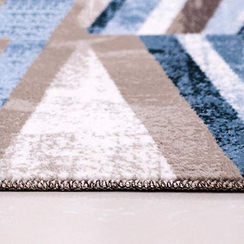Alfombra de sofá moderna con patrones geométricos para mesa de centro 4