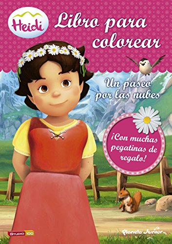  Heidi. Un paseo por las nubes. Libro para colorear con pegatinas