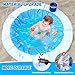Giveuplay 7.2 X 7.2 Feet Baby Beach Pool，Kiddie Pool and Beach Blanket，2 in 1 Toddler Paddling Pool，Beach Toys for Infant Kids Boys and Girls with Portable Water Bag 9L