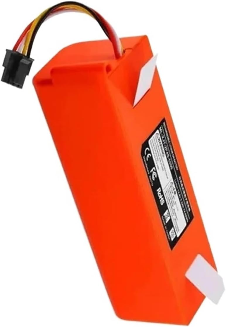 Vacuum Cleaner 14.4V 12800mAh Rechargeable Battery Replacement. Compatible for Roborock S55 S60 S65 S50 S51 S5 MAX S6(1PCS 12800mAh)
