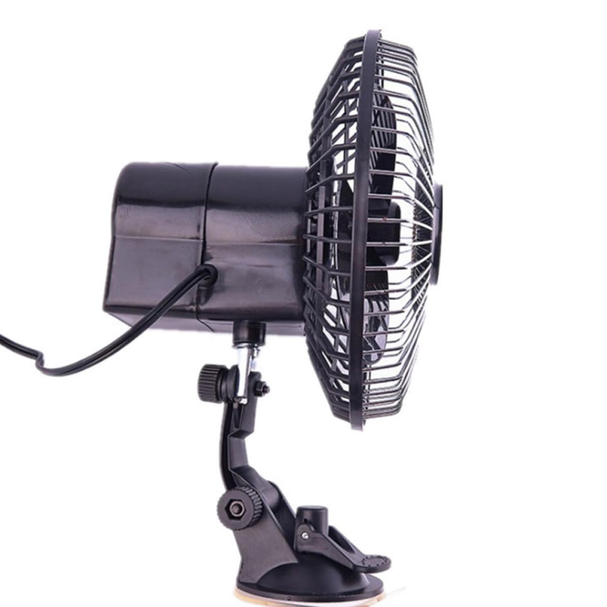 Didiseaon Ventilador de Coche de 6 Pulgadas Ventosa y Ángulo Ajustable
