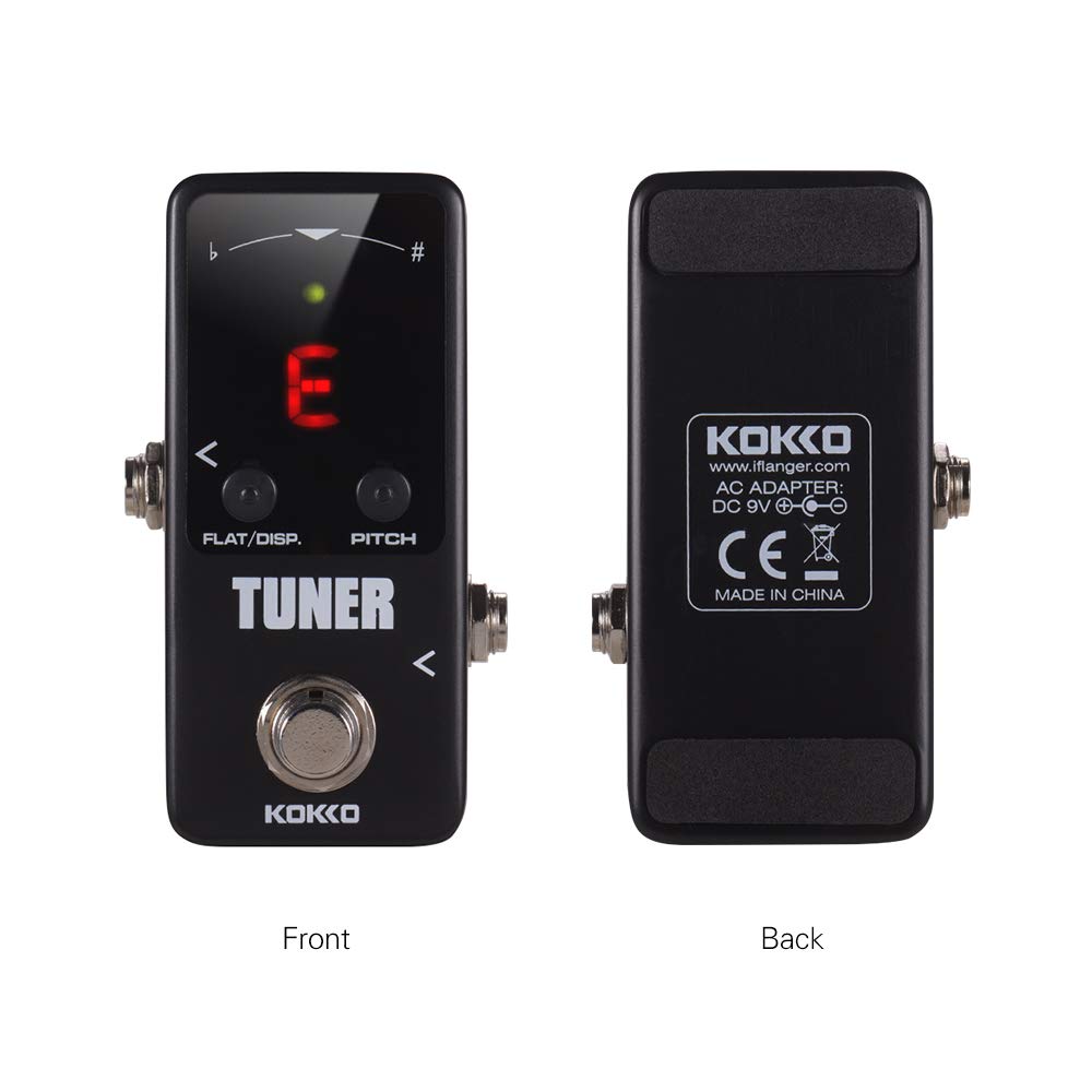Pedale sintonizzatore, FTN2 MINI pedale accordatore per chitarra cromatica con display a LED, True Bypass, pedale per effetti per chitarra, accessori per strumenti musicali