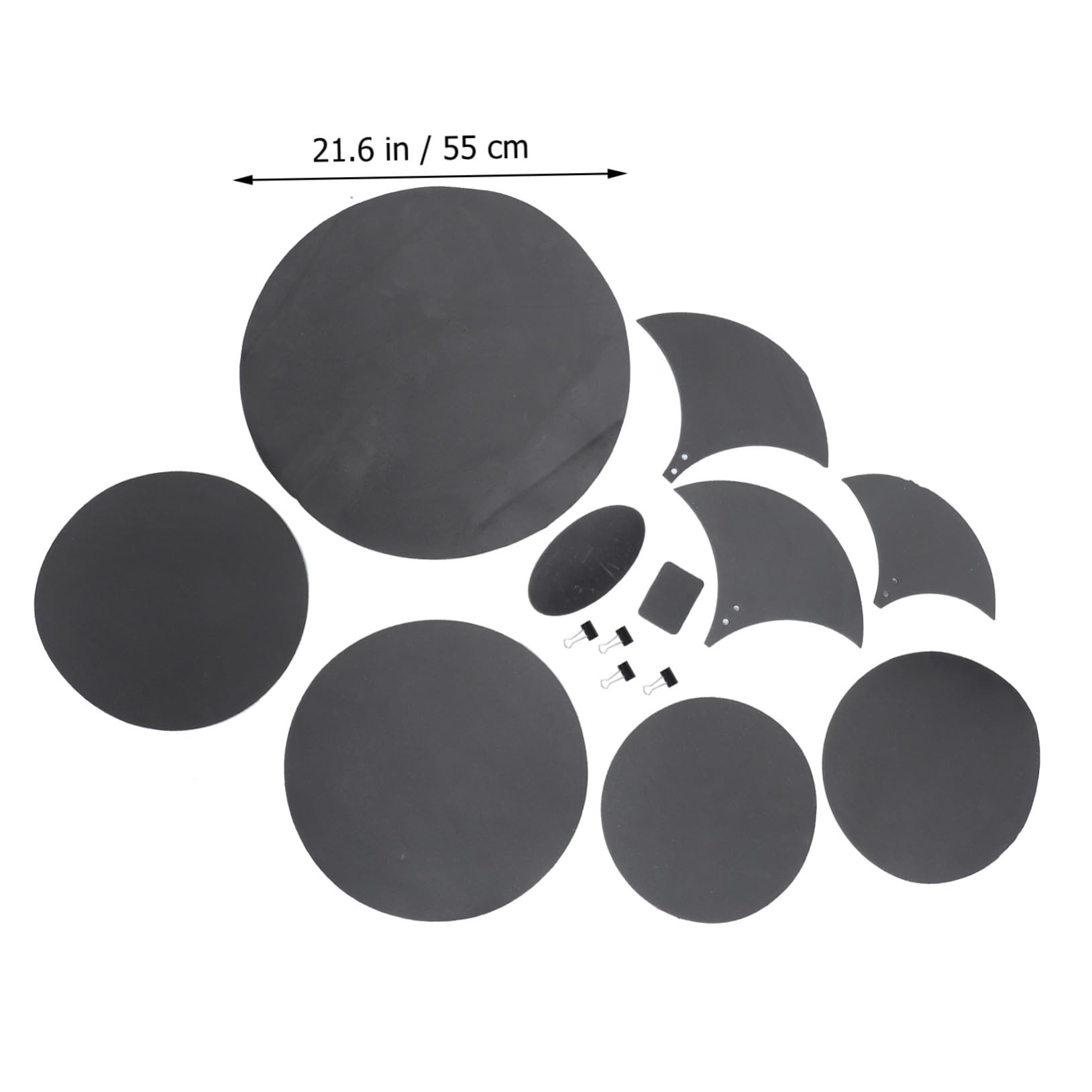 ibasenice Silent Drum Pad Kit 14-teilig Schlagzeugdämpfer Schlagzeug-dämpfer-pads Schlagzeugdämpfungspads Selbstklebende Rückseite für Schlagzeug und Becken