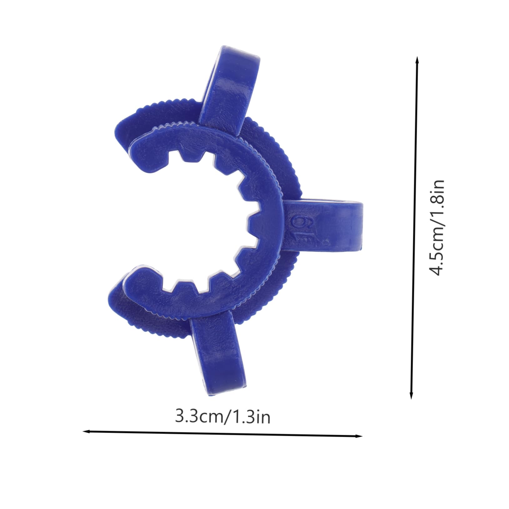 CIYODO 10 Pcs Grinding Clip Clamp Lab Stirring Rod Thermist Beaker Interface Keck Clamp for Collectors Tooth Badge Reel Therometer Funnel Pom Plastic Raw Material