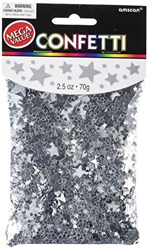 Amscan Metallic-Konfetti "60" In Schwarz & Silber – 14 G, Perfekt Für Geburtstage & Partys