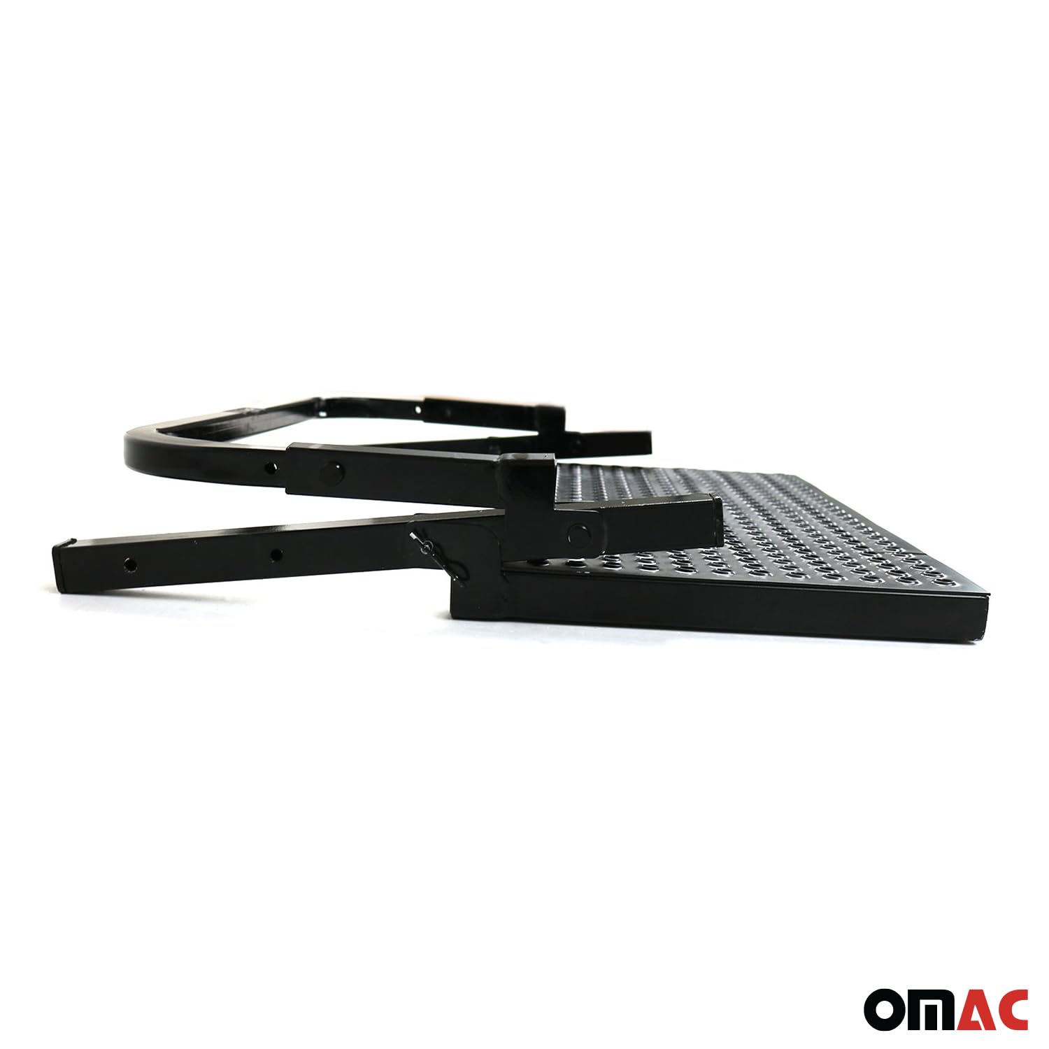 OMAC Pedana pieghevole per auto, 55 cm, compatibile con cerchioni da 16", 17" e 18", colore nero