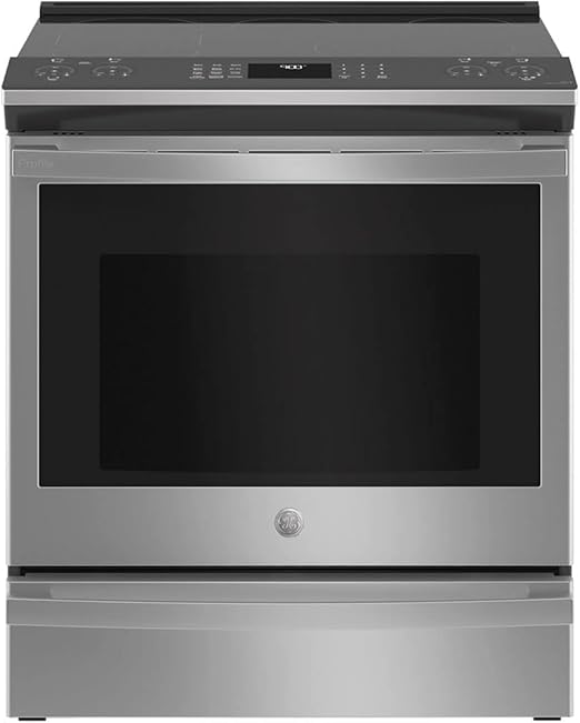 GE Profile PSS93YPFS 30" SlideIn Smart Electric Range with 4