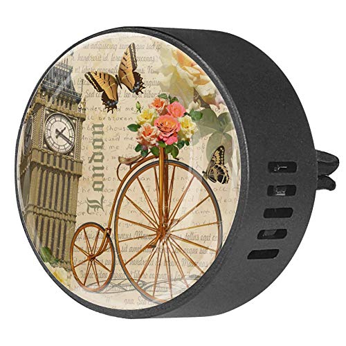 Ambientador de aire para coche con Big Ben y Cycle, aroma floral de fruta de la pasión, difusor de aceites esenciales