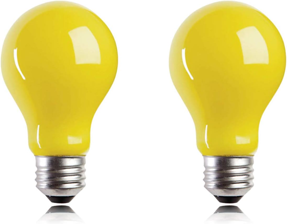 Helloify LED Bug Light Bulb, Vintage Edison Yellow Bulbs, Outdoor Porch