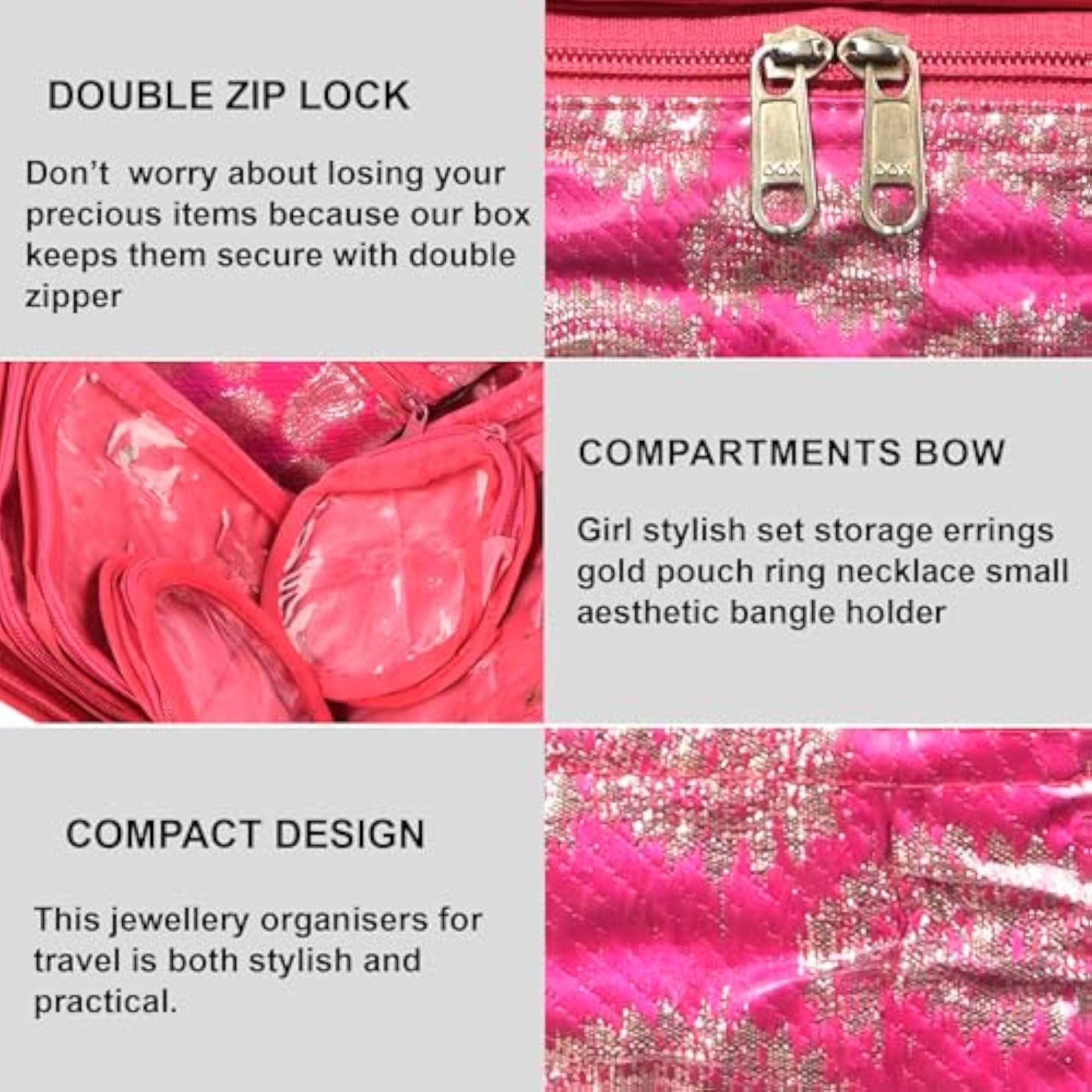 Multipurpose Jewelry Organiser Pouch for Storage