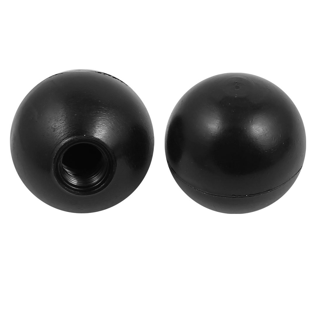 sourcing map 10 Stück Schwarz M12 Gewinde 40mm Durchmesser Plastik Vollkugel Kugel Hohlkugel de