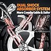 Tracer Raptor Pro DS Electric Bike for Adults, Peak 1000W Motor 30Mph 50+Miles Max Range 26" Fat Tire Electric Bike with 20Ah Battery Full Suspension Hydraulic Disk Brake Commuting ebike (Black) #4