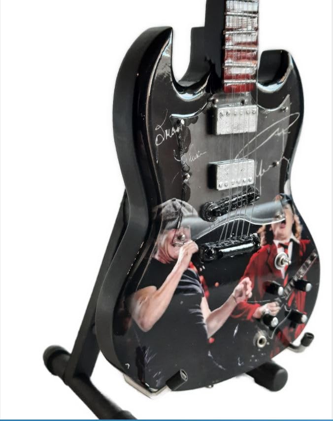 Guitarra miniatura AC DC Angus y Brian