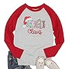 Grandma-Claus-Shirt-Women-Funny-Christmas-Graphic-Tee-Casual-Raglan-Splicing-Long-Sleeve-Pullover-Tops-Gigi-Shirts Grandma Claus Shirt Women Funny Christmas Graphic Tee Casual Raglan Splicing Long Sleeve Pullover Tops Gigi Shirts Red