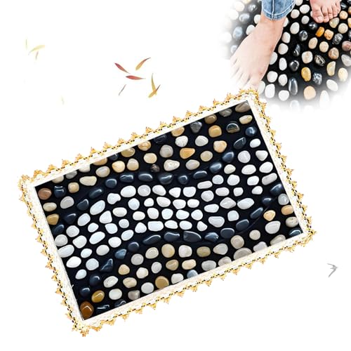 LIYAOLI Natural Pebbles Foot Mat