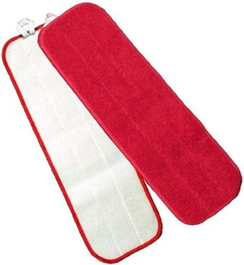 Microfiber Wet Flat MOP Velcro BK, RED 18", 1 DZ