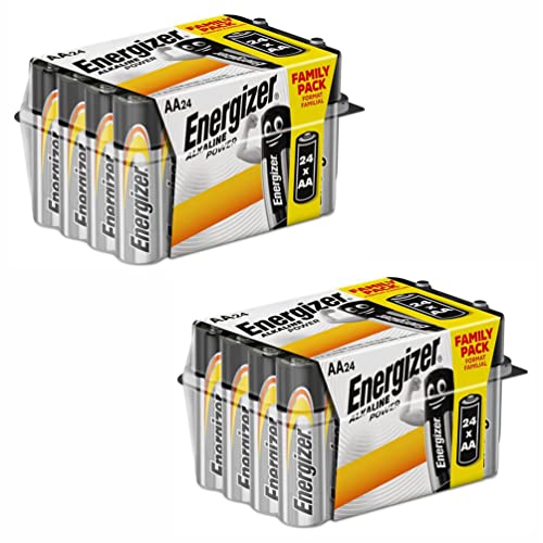 Cell 48 x Energizer AA Alkaline Batteries, 1.5v Mercury-Free & Leak Resistant for Long Lasting Power Performance