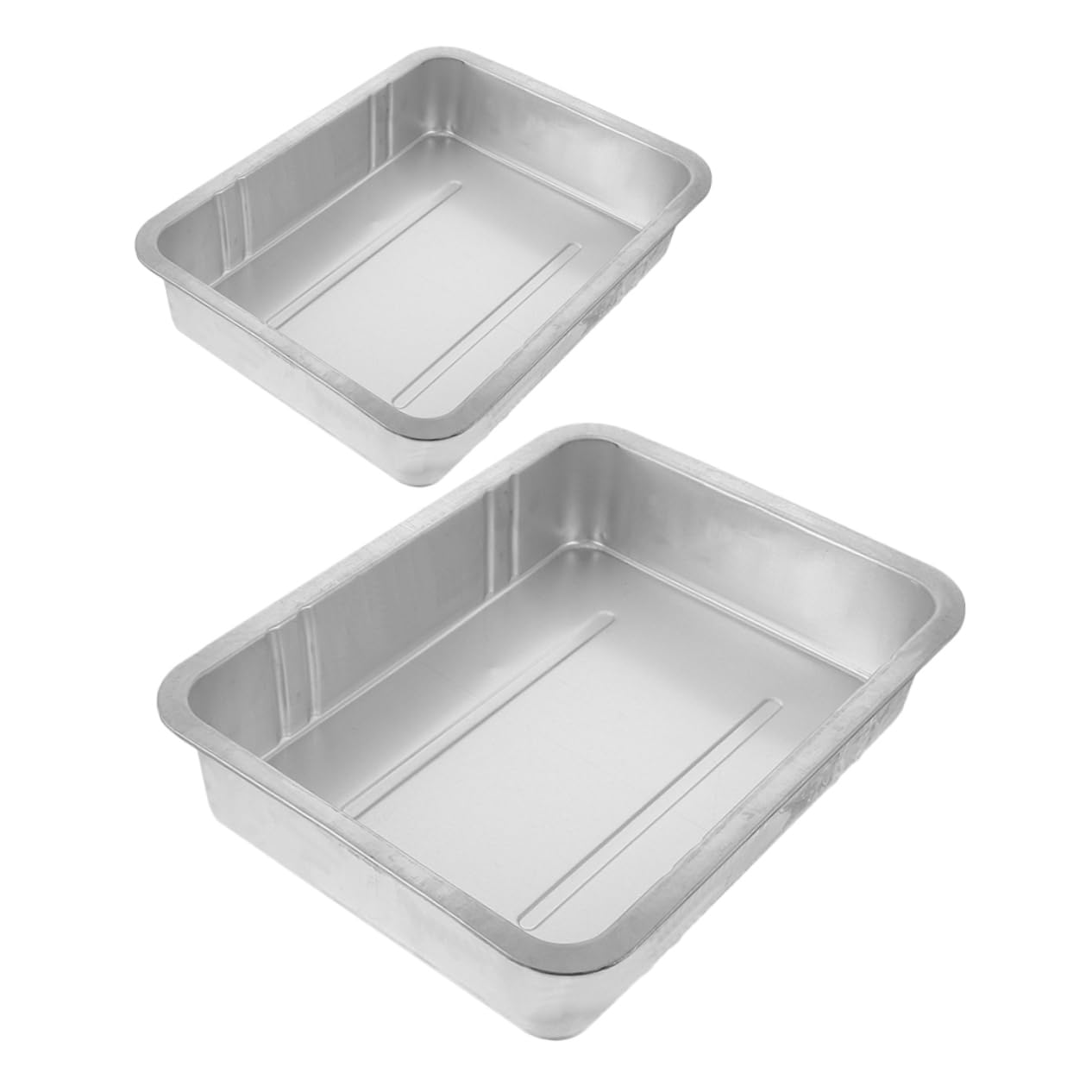 Cabilock 2pièces Bac de Vidange Huile Moteur Métal Lot pour Voiture avec Grande Capacité Réservoir Huile pour Entretien Automobile