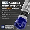 Membrane Solutions Personal Water Filter, Survival Filtration Straw Portable Gear, Emergency Preparedness, Supply for Drinking Hiking Camping Travel Hunting Fishing Team Family Outing (Blue, 4 Pack) #1