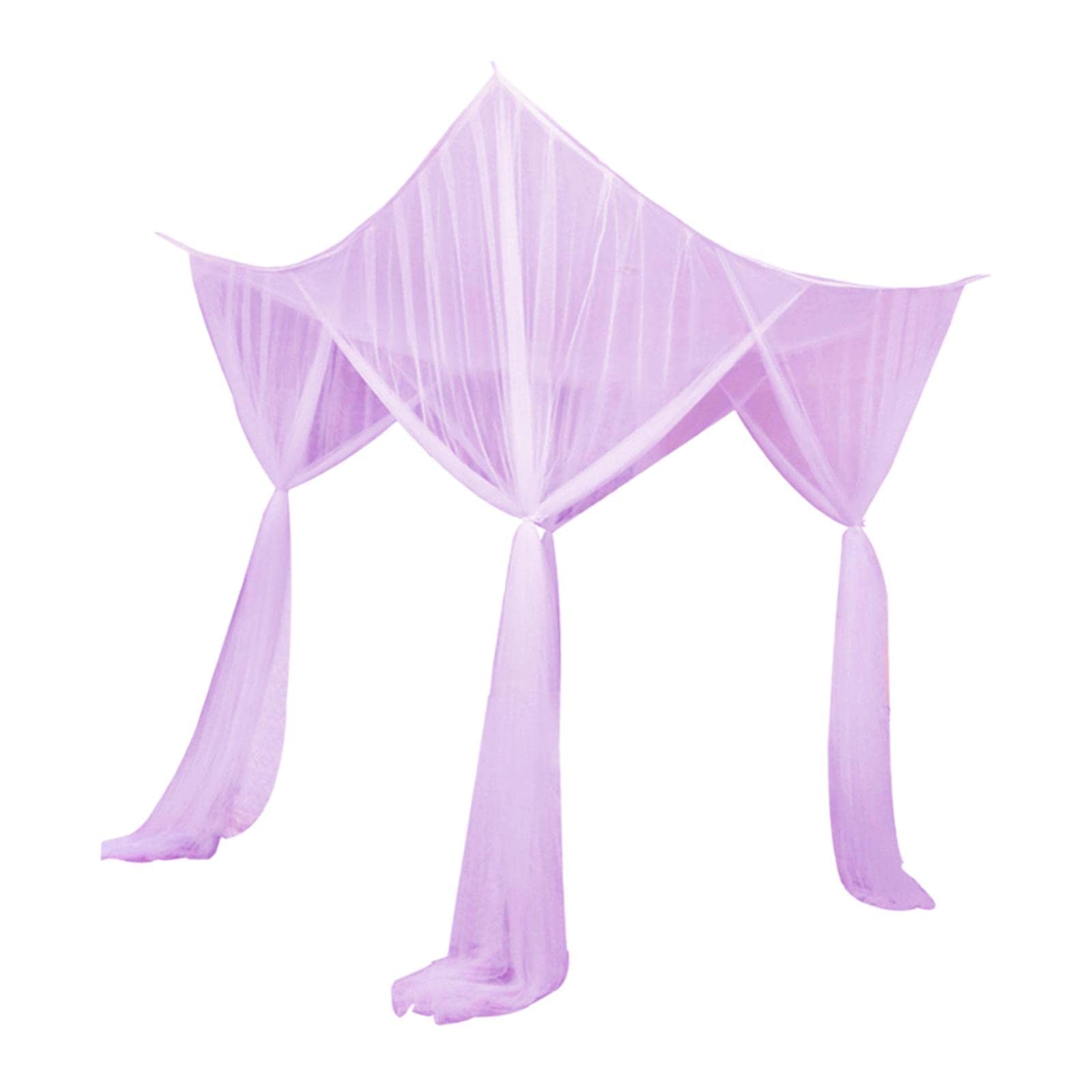 4 Openings Bed Canopy Net Kids Bed Tents Home Bed Drapes for Women Kids| Home Décor | Kitchen Tools-image-4