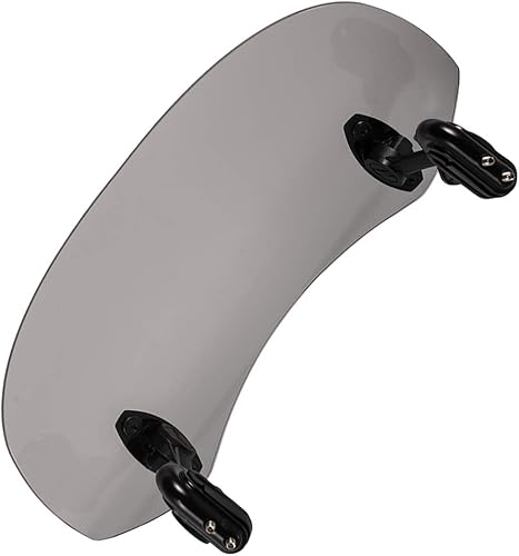 Miniatura 5 de Alerón de motocicleta universal acrílico con abrazadera Deflector de parabrisas ajustable Aerofoil para Yamaha para Kawasaki para Ducati (humo)