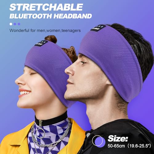 Image of LC-dolida Sleep Headphones Bluetooth 5.4, Headband Headphones Earphones Wireless, Sleep Mask for Sleeping, Sports, Gifts, Workout, Jogging, Yoga,Insomnia, Air Travel, Meditation