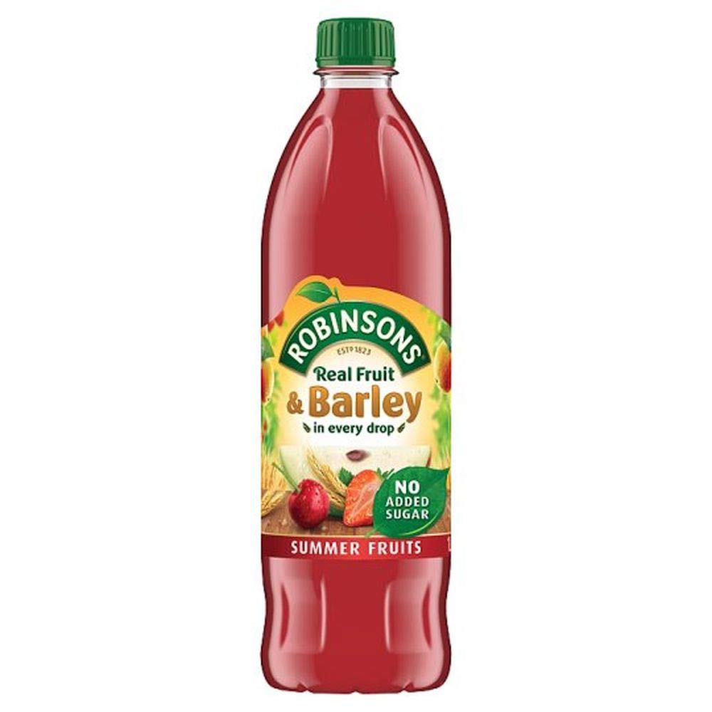 Fruit & Barley Summer Fruit Drinks, No Added Sugar, 1Litre