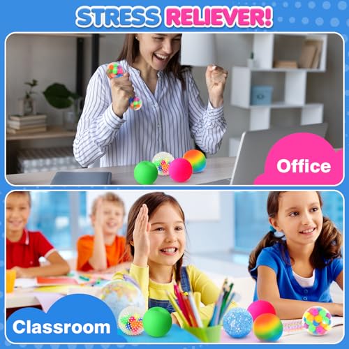 6 Set Squishy Stress Squeezing Balls