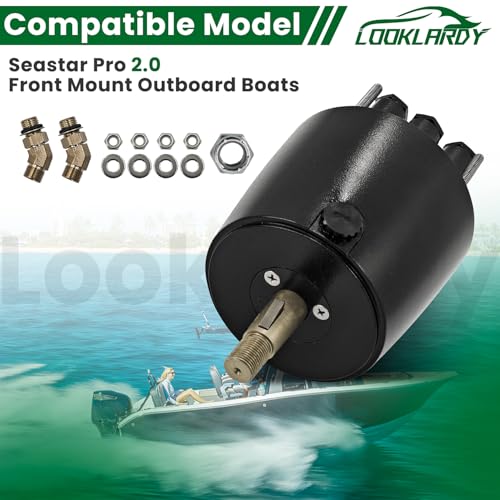 Image of HH5770-3 Marine Hydraulic Helm Pump Compatible with Seastar Pro 2.0 | ZA0350 Front Mount Outboard Boats Outboard Steering System