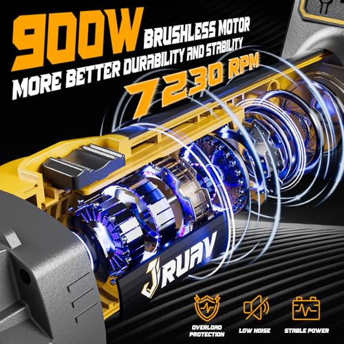 image for Jruav Cordless Buffer Polisher for Car Detailing,7230 RPM Car Buffer P