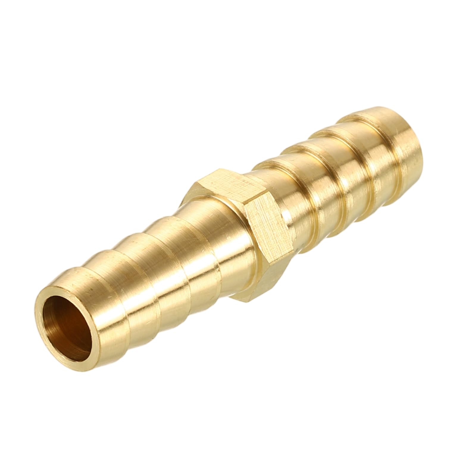 Rebower 1 Pack Brass Hose Barb to Adapter, 10mm Barb x 10mm for Industrial, Automotive, Fluid Transfer, Home Gardening, Water Treatment โ image 1