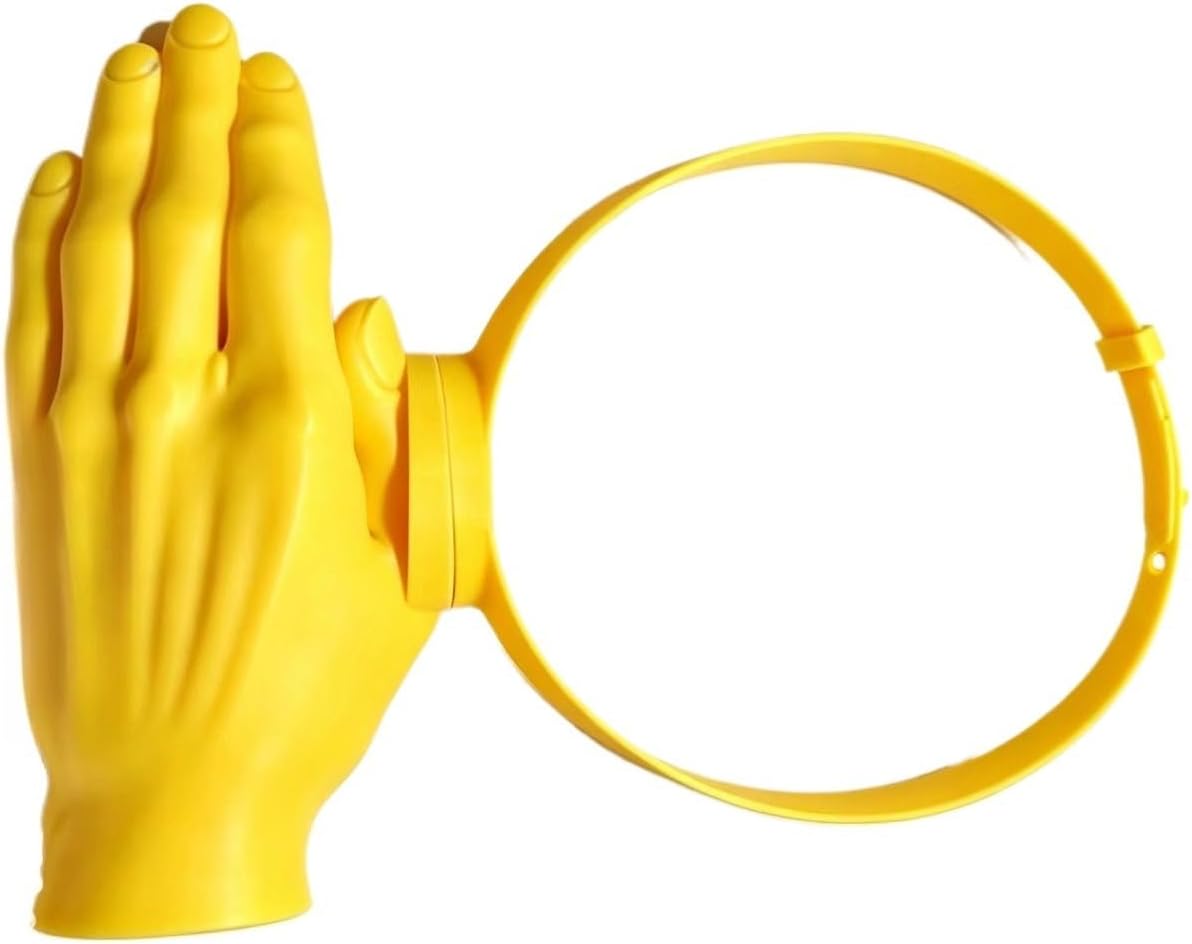 Slap Hat Giant Hand Hat - Palm Sun Hat 3D Printed Hand-Shaped Visor, Funny Creative Headband with Adjustable Strap