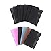 10 Pcs Black Magic Bangs Hair Pad, Hair Styling Tool Barber Acessories Plastic Paste Posts Square Pad, Holder Barber Grippers, Accessories