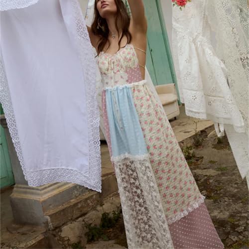 Image of Women Halter Ruched Maxi Dress Backless Sleeveless Long Dress Bodycon See Througn Pleated Sundress Beachwear