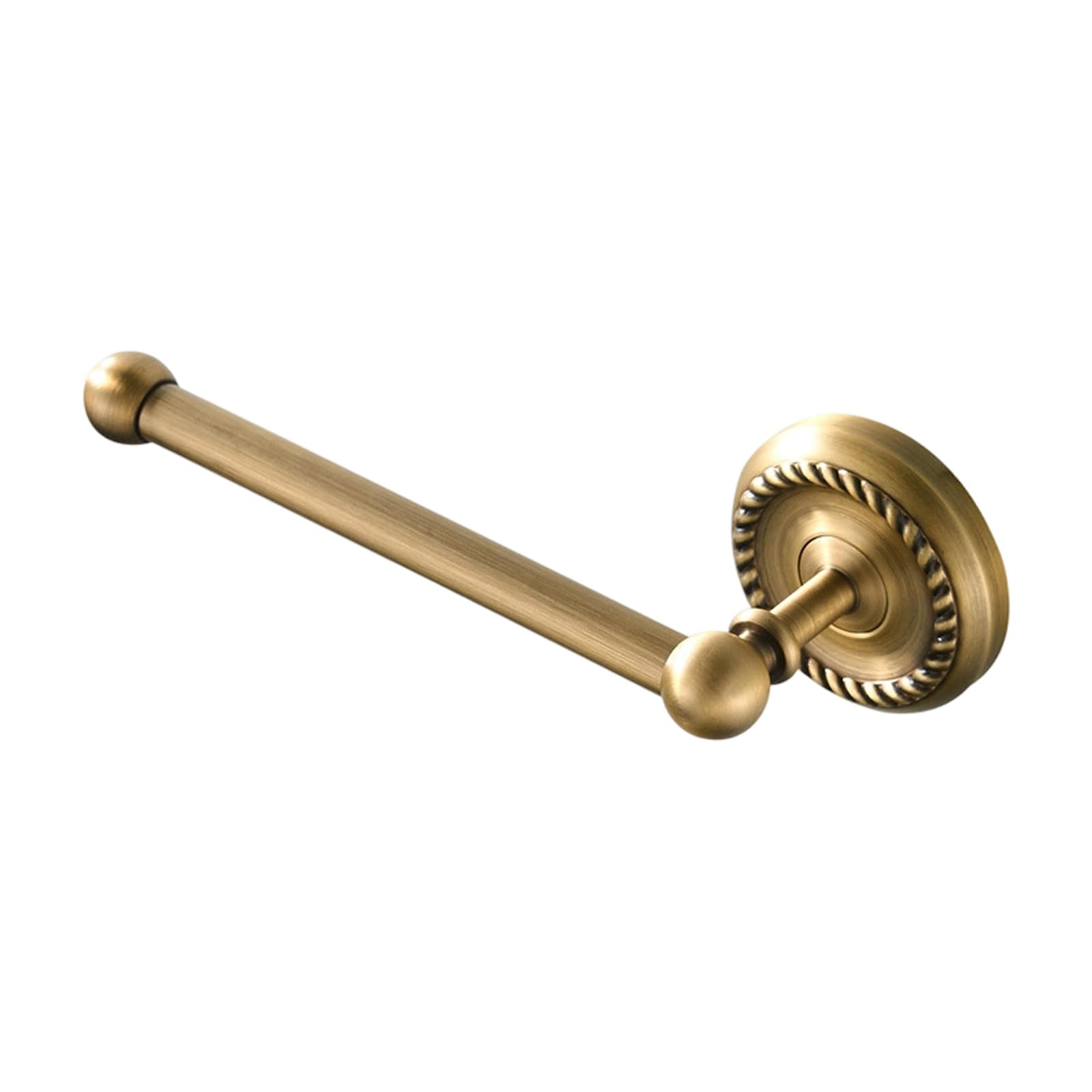 Stylish Functional Twisted Base Tissue Holder Copper Paper Roll Holder for Wall Mounting in Wet Areas Like Bathroom Rusts Proof